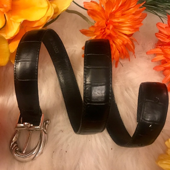 Brighton Other - Brighton Black Belt w/Silver Buckle